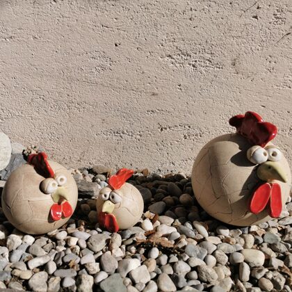 Keramikfiguren Steinzeug, Preis €22,- bis 38,- je nach Größe