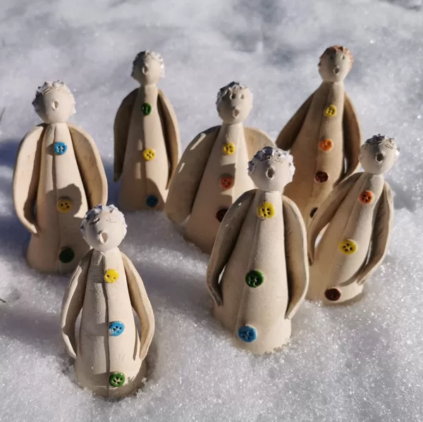 Keramikfiguren, Steinzeug, Preis €11,- bis 16,- je nach Größe